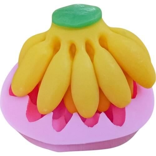 Monqui Banana Fruit Silicone Soap Molds Candle Molds Art Craft Molds Resin Molds