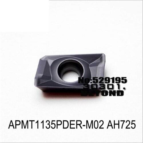 Original APMT1604 APMT1135 APMT 1604 1135 APMT1135PDER-M02 APMT1604PDER-M02 AH725 Milling Insert Carbide Insert Tools