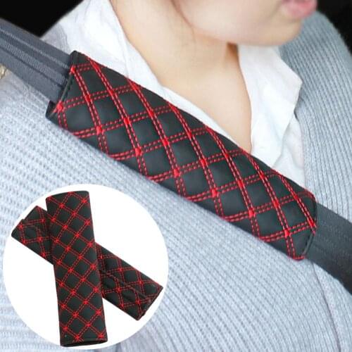 Universal Car Safety Seat Belt Comfort Shoulder Protection Pad Cover Accessory Hook and Loop Design Car Interior Accessories