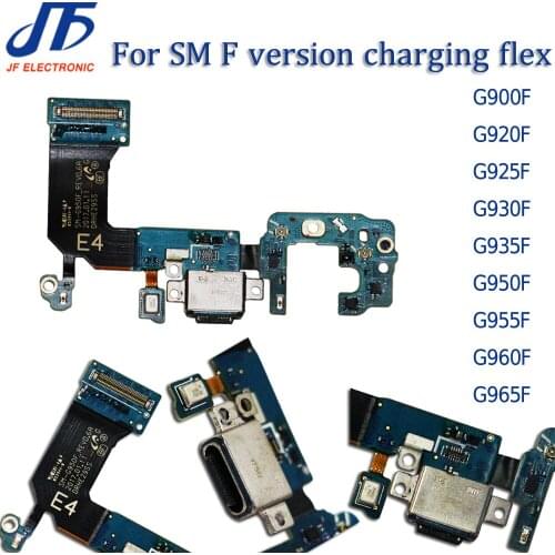 10pcs USB Charging Dock Connector Flex Cable For S5 S6 S7edge S8 S9 Plus G920F G925F G925i G930F G935F G950F G955F G960F G965F