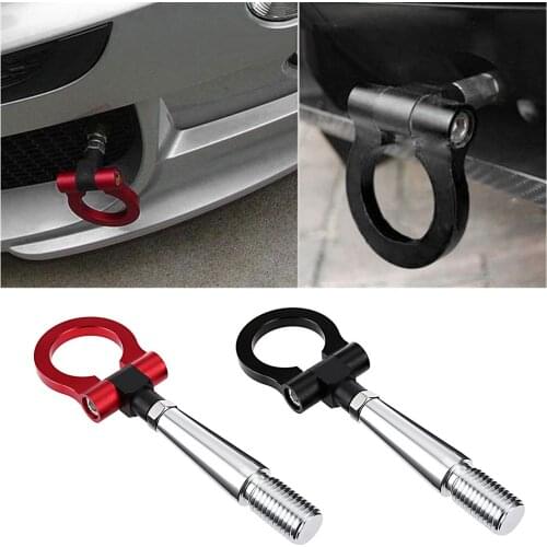 Tow Hook Track Screw On Front/Rear Bumper Tow Hook Replacement for Mitsubishi Lancer EX Nissan Infiniti