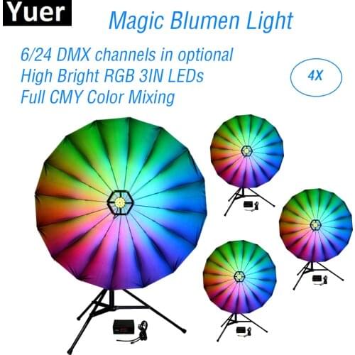 Magic Blumen Effect Lights 114 pcs 0.2W RGB 6/24 channels LED DMX dj equipment Disco light LED Wash effect party Stage Lights