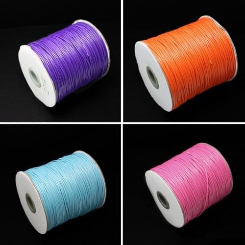 Wax Cord Dia 1.5mm 160M/roll Colorful Beading Wire String For Jewelry Making DIY Jewelry Findings for Making Bracelet Necklace