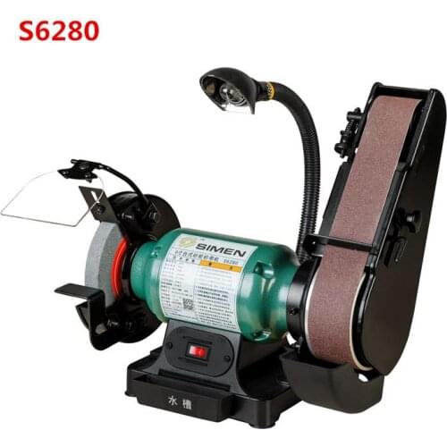 High Quality Electric Belt Sander Knife grinding machine Polisher 2850RPM with work lamp 6 inch S6280 220V