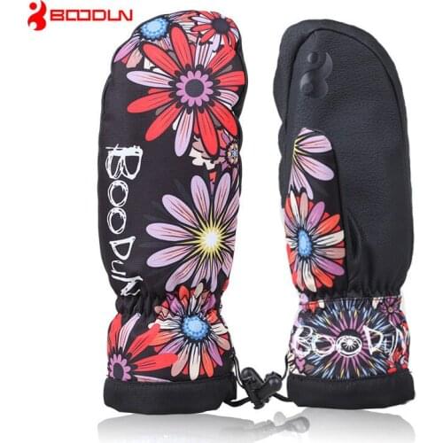 Winter Thermal Fleece Warm Ski Gloves For Men Women Waterproof Windproof Snowboard Snowmobile Motorcycle Skiing Gloves