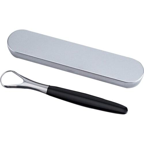 1 Set Tongue Scraper Cleaner Metal Reusable & Ecofriendly Tongue Brush Stainless Steel