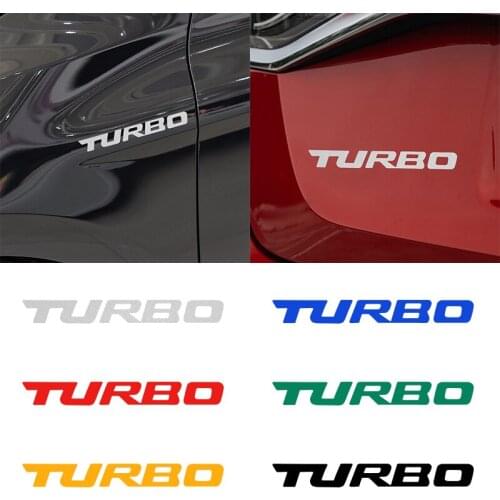 1pcs Car Sticker TURBO Letters Badge Sticker Decal for dodge caliber ram 1500 caravan charger grand caravan Car Accessories