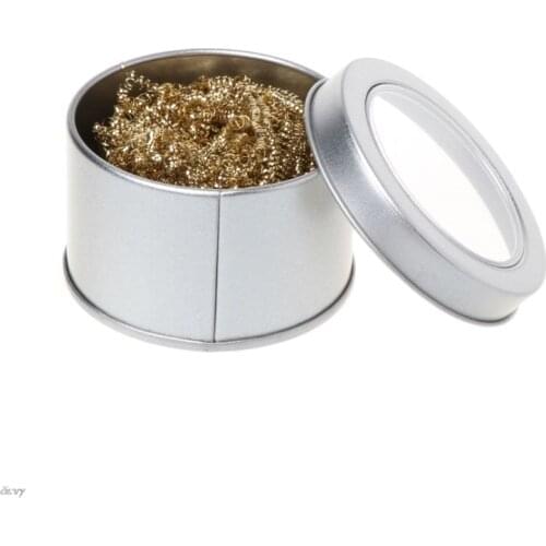 1pcs Welding Soldering Solder Iron Tip Cleaner Cleaning Steel Wire With Stand Set Cleaning Soldering Iron Stand