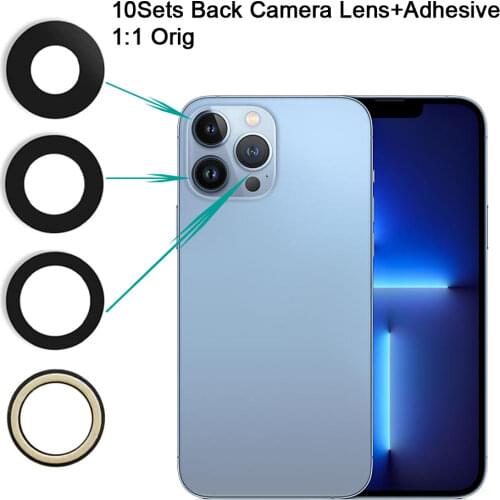10set For iPhone 8 Plus XS MAX X XR 11 pro max 12 Mini 12 Pro Max Back Rear Main Camera Lens Glass Repair Replacement Part