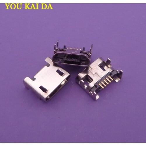 10pcs Micro mini USB socket female connector 5pin seat Jack 5 pin Four legs 5P Inserting plate seat charger charging port
