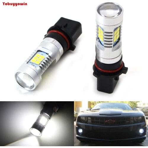 2pcs 6000K White Powered By 21-SMD-2835 LED P13W SH24W Car Bulbs For car Mazda CX-5 Daytime Running Lights Fog Lights
