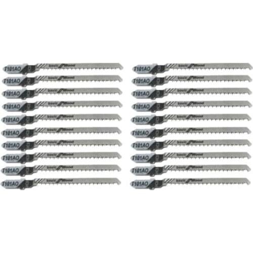 20Pcs Reciprocating Jigsaw Blade T101AO T-Shank Multi Jig Saw Blades for Wood Plastic Cutting Disc