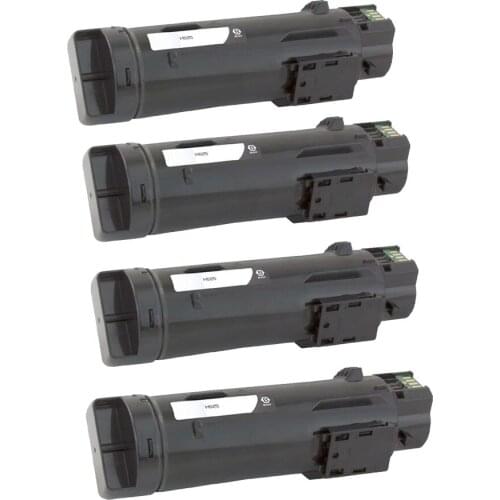4 Black Toner Cartridge Compatible for Dell H625cdw H825cdw S2825cdn, Black 3000 pages, Cyan/Magenta/Yellow 2500 pages
