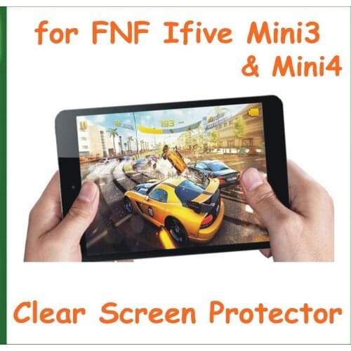 5pcs Crystal Clear Screen Protector for FNF Ifive Mini3 Mini 4 Mini4 7.9 inch Tablet PC NO Retail Package Protective Film