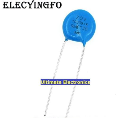 50pcs Varistors 10D391K 390V Varistor Metal voltage dependent resistor
