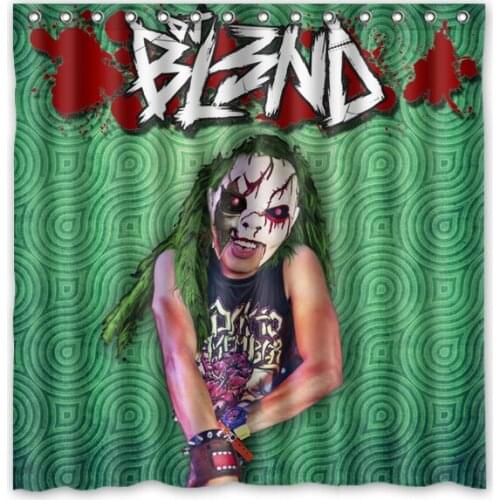 71*71inch Personalized DJ BL3ND Pattern Shower Curtain With Hooks Waterproof Polyester Bathroom Curtains Drop Shipping
