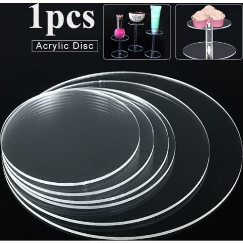 3mm Clear Extruded Acrylic Circle Earrings With Hole Acrylic Discs Beads Plexiglass For picture frames DIY Craft CD racks