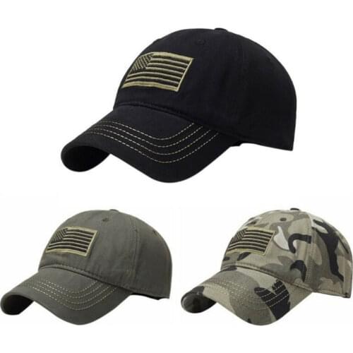 HOT Sale American Flag Baseball Cap Mesh Trucker Tactical Operator Army Camo Hat New Fashion Sports Caps