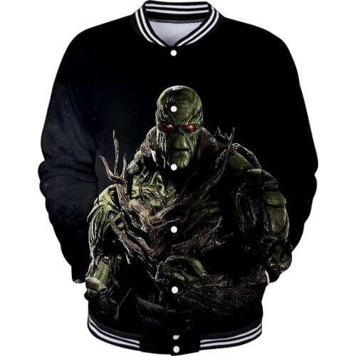 3D Hoodie Swamp monster Print Baseball Jacket Coat Women Unisex Casual hoodies Long Sleeve Harajuku Sweatshirt Hip Hop Clothing