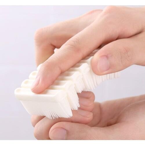 Household items can be bent soft bristles hand washing brush cleaning brush does not hurt the hand washing hand cleaning wipe