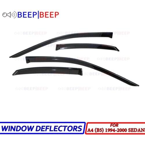 For Audi A4 (B5) 1994-2000 Sedan car window deflectors wind sun guard rain vent visor cover car styling accessories