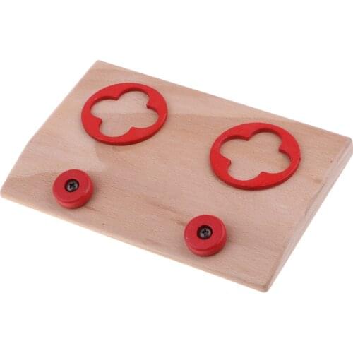 Children Wooden Stove Oven Fun Pretend Kitchen Role Play Game Toy Educational Cooking & Baking Kits Preschool Game