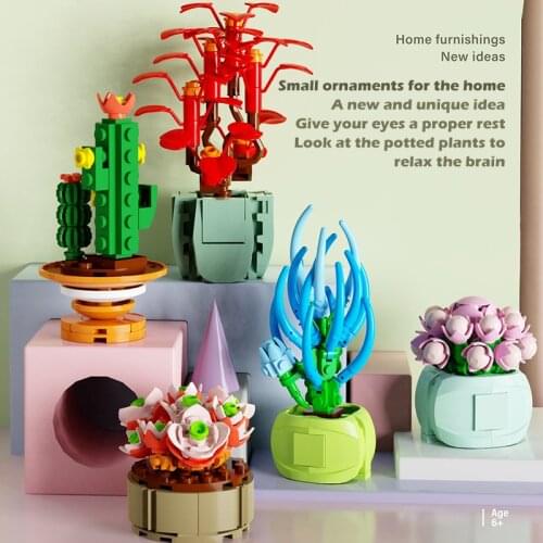 DIY Building Cute Cartoon Animal Blocks Miniature Spell Insert Small Particles Assembling Block Puzzle Toys Boys Girls Blind Box