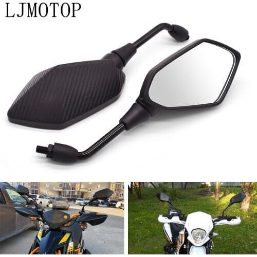For Yamaha XMAX 125 250 400 300 VMAX 1700 1200 NMAX 125 FZ8 Universal 10mm Motorcycle Rearview Mirrors Scooter Moto Side Mirrors