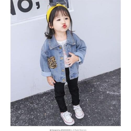 2020 Girls Boys Denim Jacket Spring Autumn Trench Coats Baby Kids Fashion Casual Jackets Children Outfits Clothes