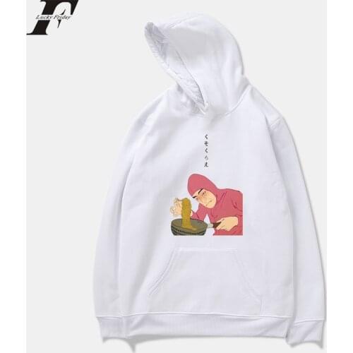 Hot Sale Guy Ramen King VAPORWAVE Men/Women white Sweatshirts Hoodie Harajuku Fashion Hoodie Plus size Hoodies tops