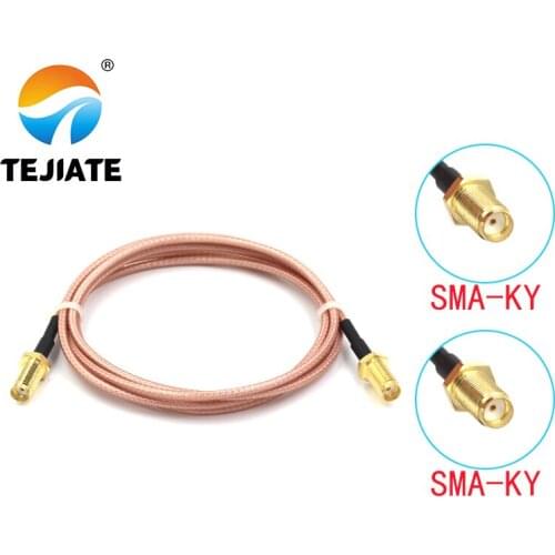1PCS TEJIATE SMA Adapter Cable SMA-KY Convert SMAKY 8-90CM 1M 1.5M 2M Length Connector RG316 Wire