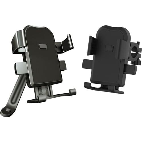 Motorcycle Bike Cell Phone Handlebar Mirror Mount Holder Adjuster Cell Phone Clamp Scooter Phone Clip Bicycle Accessories