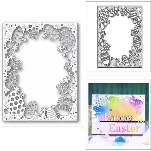 New Easter Flower Eggs Pattern 2020 Metal Cutting Dies for DIY Scrapbooking Decoration and Card Making Embossing Craft No Stamps