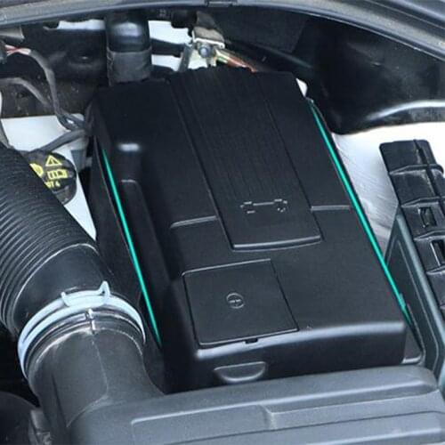 Car Engine Battery Dustproof Cover Negative Electrode Waterproof Protective Cover For SEAT Leon Mk3 Ateca Car Styling Black Hot