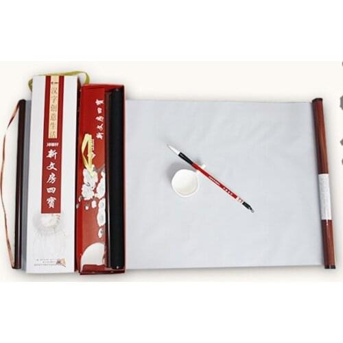 With a pen Water Drawing Cloth With A Shaft Of Water To Write Cloth Show Ink Million Writing Four Treasures Suit Brush Pen