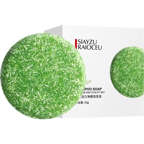 Hair Darkening Shampoo Bar Repair Essence Cleansing Remove Mite Oil Control Shampoo Skin Lightening Soap 55g