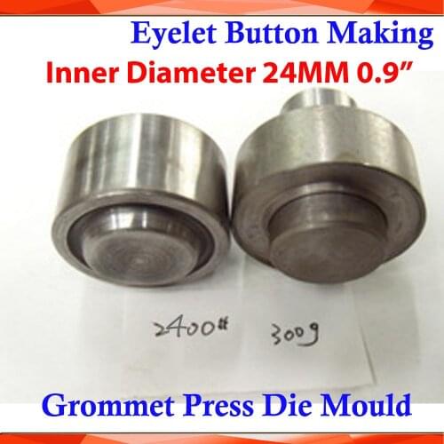 BRAND NEW Metal Steel Die Mould Inner Diameter 24MM 0.9" 2400# for Manual Grommet Press Machine Button Banner Sign Making