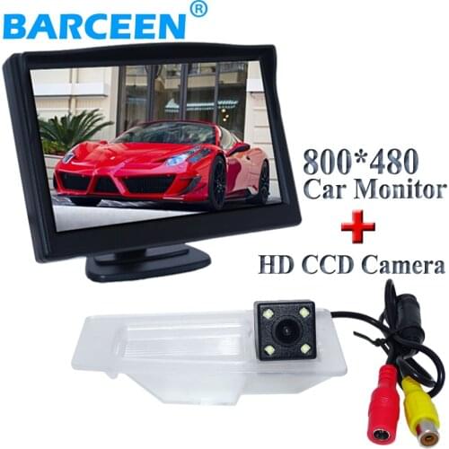 Special camera for Mazda 3 bring colorful night vision and glass lens material car rear camera with high-quality 5"car monitor