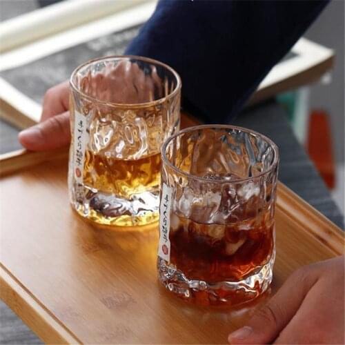 Japanese style Handmade Hammered Whiskey Glass Cup Beer Wine Vodka Mugs Spirit Glass Kung Fu Tea Cups