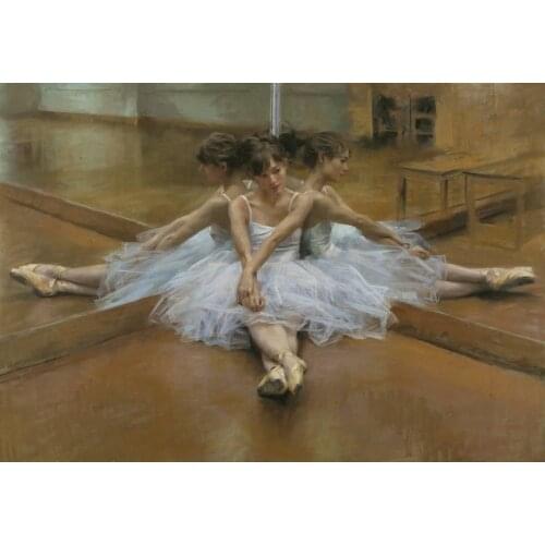 Ballet Dancers Stretched Girl Dance Dancing Art Film Print Silk Poster for Your Home Wall Decor 24x36inch