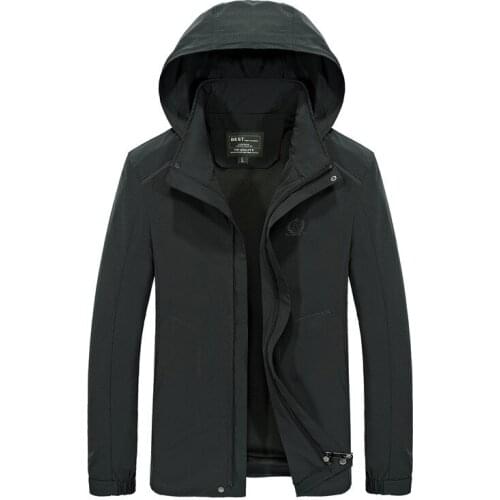 2019 new arrival men fashion trench coat long sleeves hooded windbreaker slim fit business casual blouse tops comfortable 4xl3XL