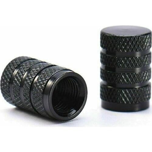 10pcs Black Aluminium Car Wheel Tyre Valve Stems Air Cap Accessories Screw Cover Dust A8O8