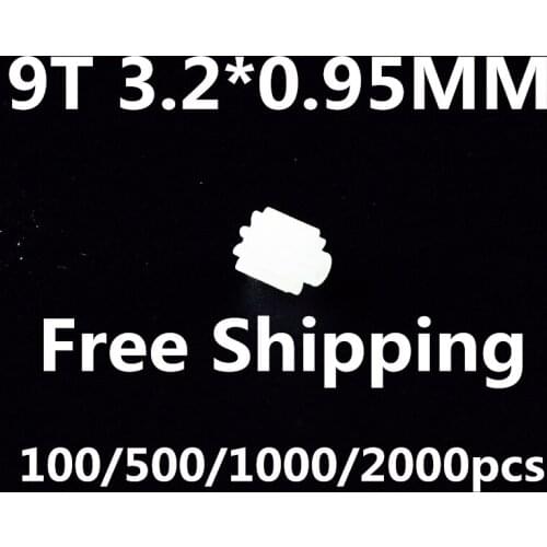 100/500/1000/2000 9T 0.95mm 3.2mm For 1mm Motor Shaft Small Gear X5 X5C X5SW X5HC X5HW Rc Spare Parts Accessories