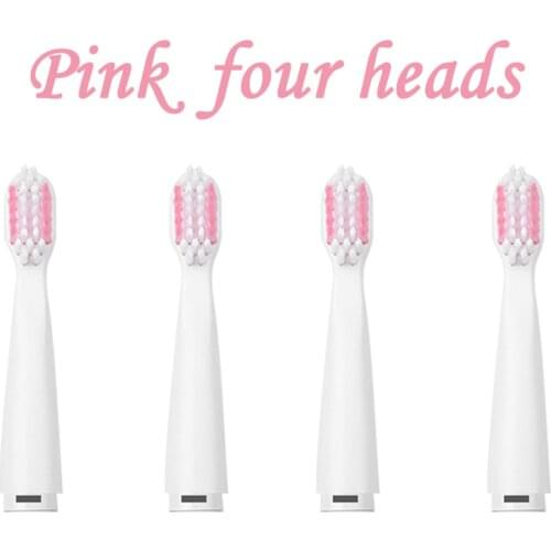 Electric Toothbrush Oral Cleaning Ultrasonic Vibration Rechargeable Whitening Toothbrush Replace Brush Head 4pcs