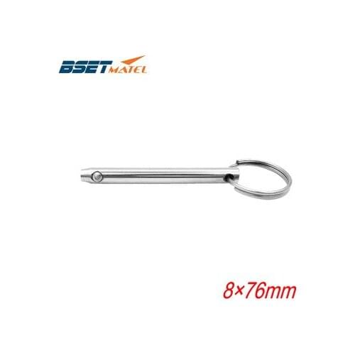 8*76mm BSET MATEL Marine Grade Quick Release Ball Pin for Boat Bimini Top Deck Hinge Marine Stainless Steel 316 Boat Accessories
