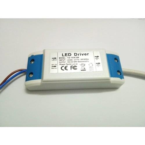 Hot Sale 5PCs (10-18) x 3W Led Transformer Power Supply Input 85-265V Output 30-65V 600MA High Power LED Driver For LED Light