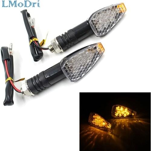 LMoDri Motorcycle Turn Signal Indicator Motorbike Amber Led Light Front Back Motor Signal Turn Lamp 2Pcs/Pair