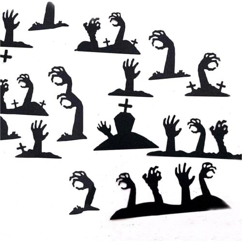 Graveyard Skull Hand Halloween 2021 new metal cutting diy photo album scrapbook card making embossing stamp cake decoration mold