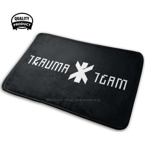 Trauma Team Comfortable Door Mat Rug Carpet Cushion Trauma Team Civdeo Game Science Fiction Trauma Symbol Medic Team Game