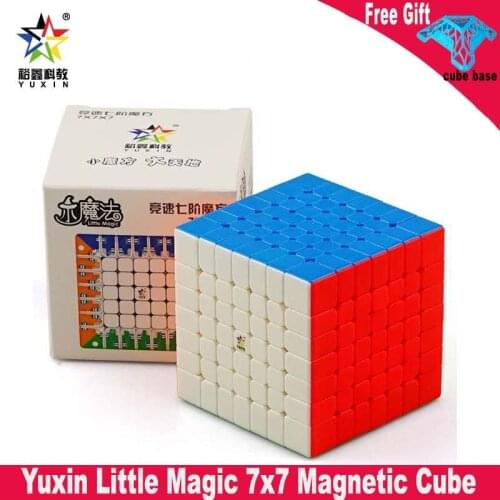 Yuxin Little Magic 7x7 Magnetic Cube Stickerless Educational Toy 7x7x7 Speed Magic Cubes 67.5mm
